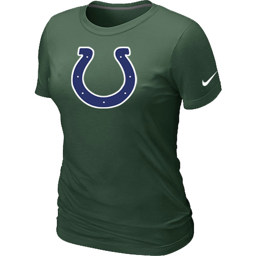  Indianapolis Colts D- Green Womens Logo TShirt 59 