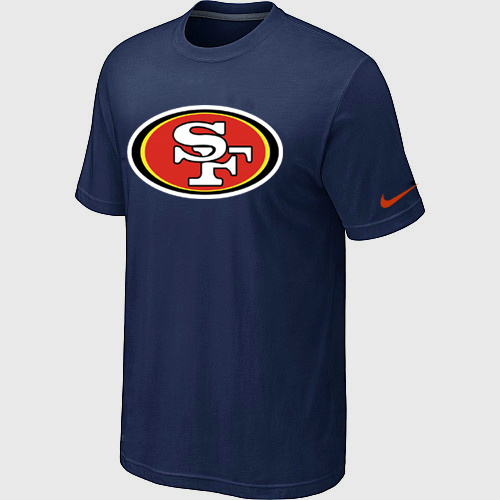  Nike San Francisco 49 ers Sideline Legend Authentic Logo TShirt D- Blue 258 