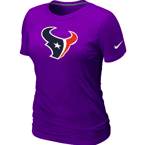  Houston Texans Purple Womens Logo TShirt 63 