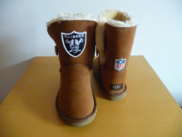 NFL Oakland Raiders Cuce Shoes Ladies Fanatic Boots Tan