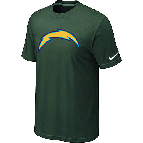  Nike San Diego Chargers Sideline Legend Authentic Logo TShirt D- Green 100 