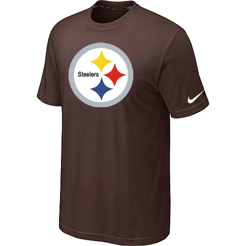  Nike Pittsburgh Steelers Sideline Legend Authentic Logo TShirt Brown 102 