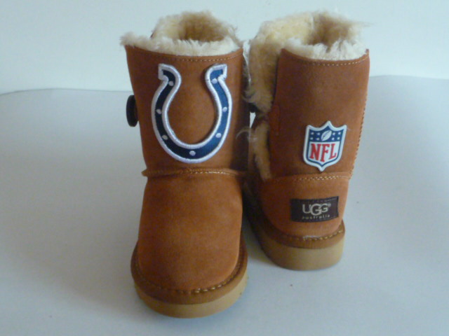 NFL Indianapolis Colts Cuce Shoes Kids Fanatic Boots Tan