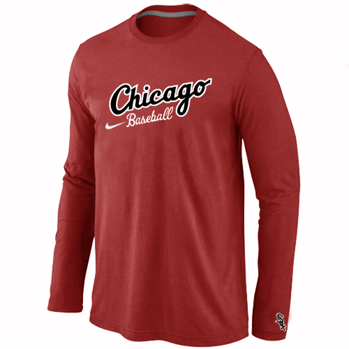 Nike Chicago White Sox Long Sleeve T-Shirt RED