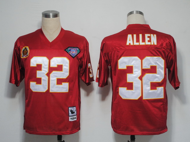 NFL Jerseys Kansas City Chiefs 32 Marcus Allen Red M&N 1994