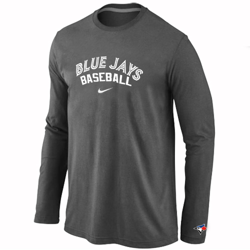 Nike Toronto Blue Jays Long Sleeve T-Shirt D.Grey