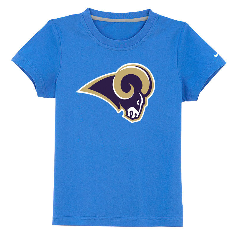 St-Louis Rams Sideline Legend Authentic Logo Youth T Shirt light Blue