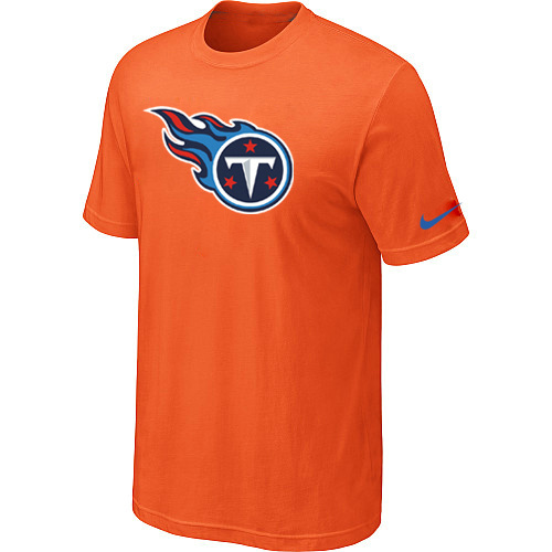  Nike Tennessee Titans Sideline Legend Authentic Logo TShirt Orange 85 