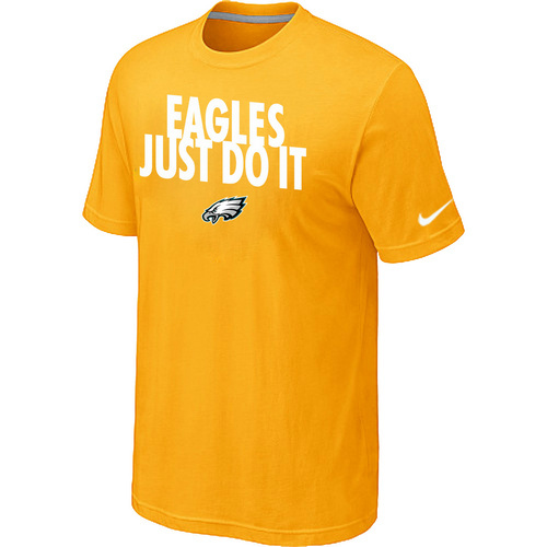 NFL Philadelphia Eagles Just Do It Yellow TShirt 4 