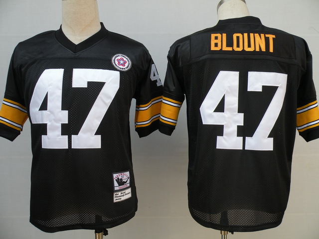 NFL jerseys Pittsburgh Steelers 47 Blount Black Throwback