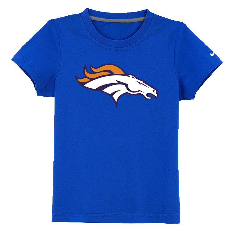 Denver Broncos Sideline Legend Authentic Logo Youth T Shirt Blue