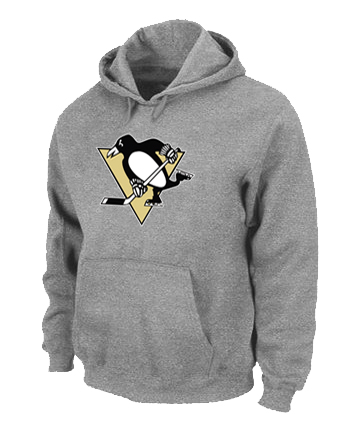 NHL Pittsburgh Penguins Big & Tall Logo Pullover Hoodie Grey