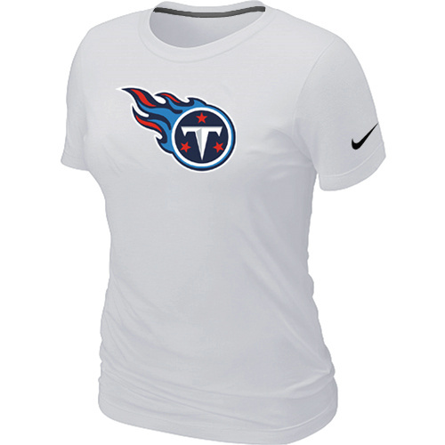  Tennessee Titans White Womens Logo TShirt 49 