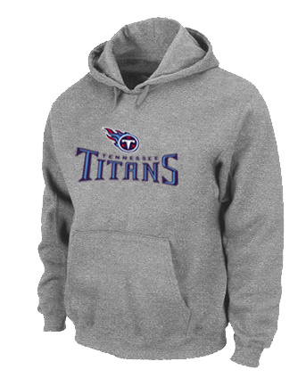 Tennessee Titans Authentic Logo Pullover Hoodie Grey