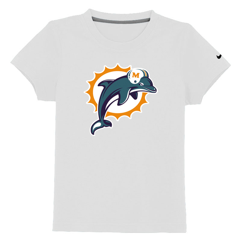 Miami Dolphins Sideline Legend Authentic Youth Logo T Shirt white