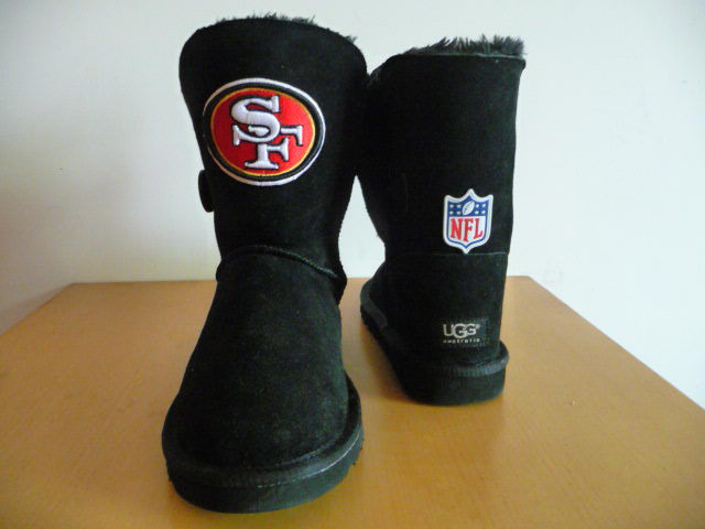 NFL San Francisco 49ers Cuce Shoes Ladies Fanatic Boots  Black