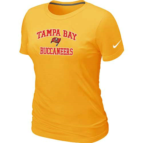  Tampa Bay Buccaneers Womens Heart& Soul Yellow TShirt 21 