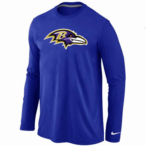 Nike Baltimore Ravens Logo Long Sleeve T-Shirt BLUE