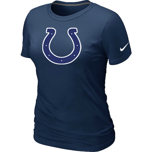  Indianapolis Colts D- Blue Womens Logo TShirt 53 