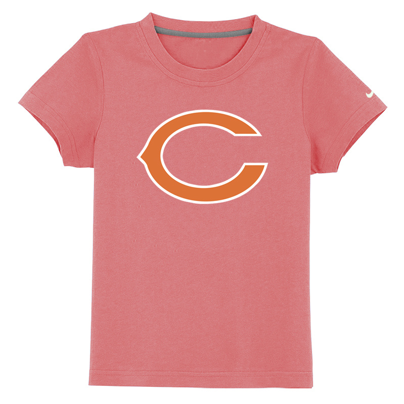 Chicago Bears Sideline Legend Authentic Logo Youth T Shirt Pink