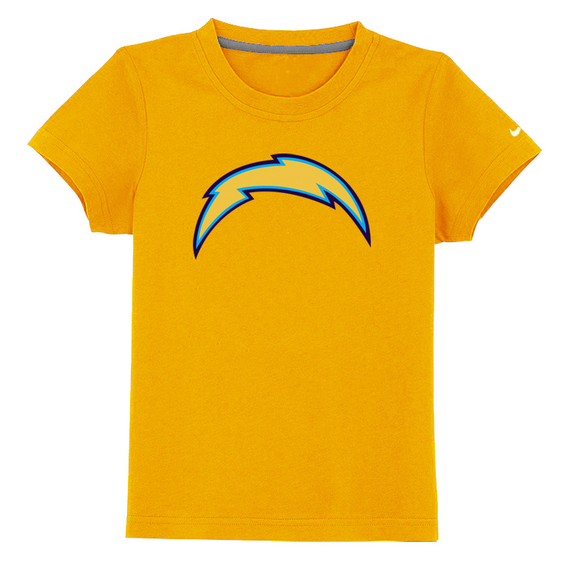 San Diego Chargers Sideline Legend Authentic Logo Youth T Shirt yellow