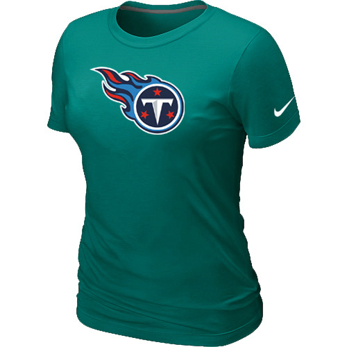  Tennessee Titans L- Green Womens Logo TShirt 51 