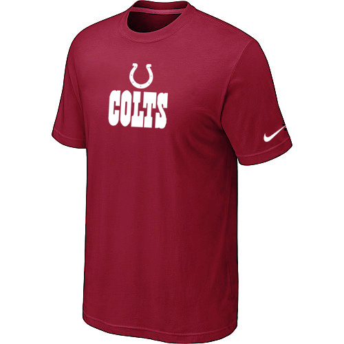  Nike Indianapolis Colts Authentic Logo TShirt Red 82 