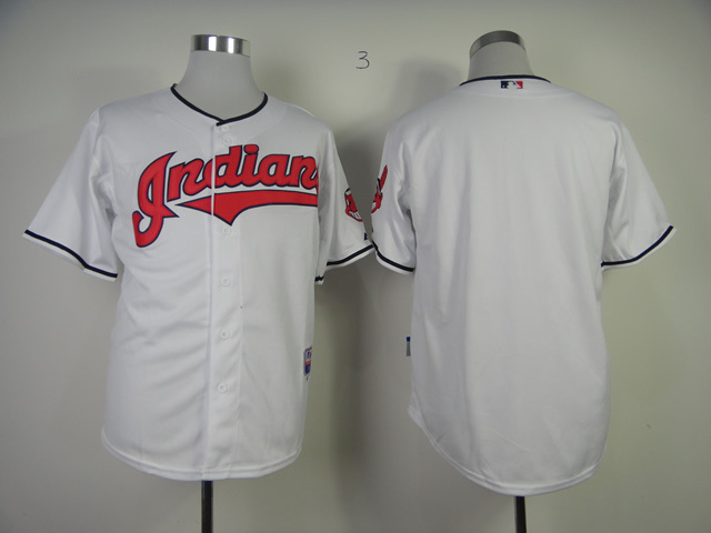 MLB Cleveland Indians Blank Jersey White