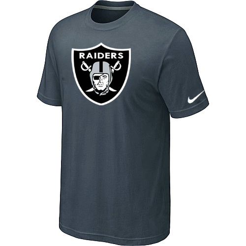 Oakland Raiders Sideline Legend Authentic Logo TShirt Grey 62 