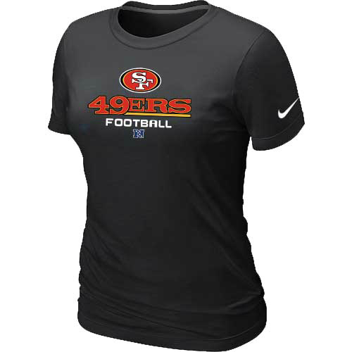  San Francisco 49 ers Black Womens Critical Victory TShirt 219 