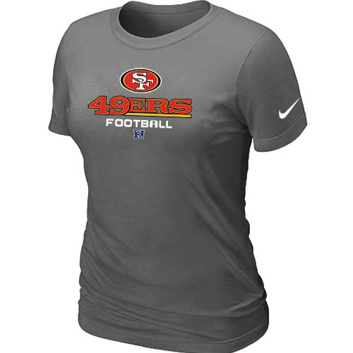  San Francisco 49 ers D- Grey Womens Critical Victory TShirt 214 