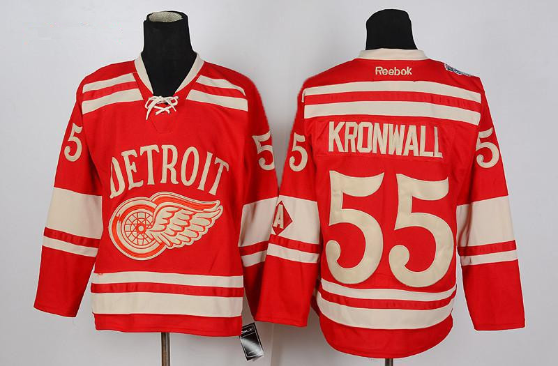 NHL Reebok Detroit Red Wings 2014 NHL Winter Classic #55 Niklas Kronwall Red Premier Jersey