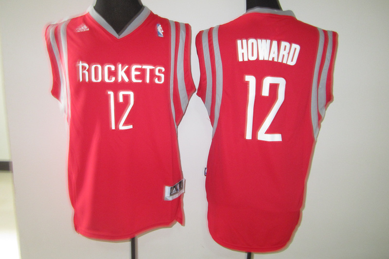 New NBA Houston Rockets #12 Howard Jersey Red