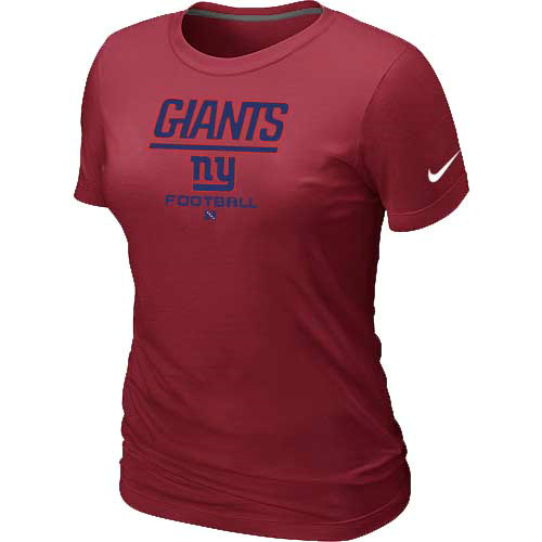  New York Giants Red Womens Critical Victory TShirt 69 