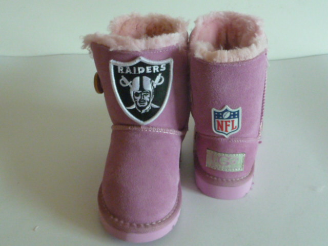 Youth Oakland Raiders Boots Pink