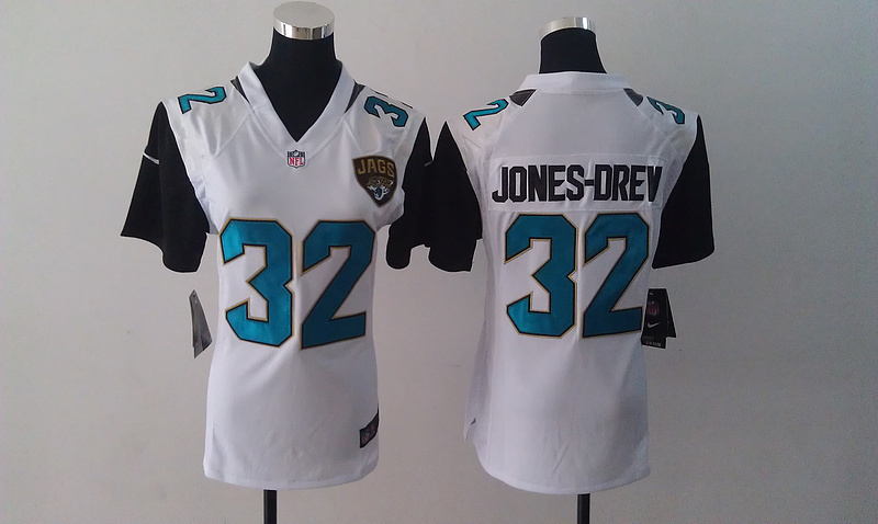 2014 NIKE Jacksonville Jaguars #32 Jones-Drev women white jersey