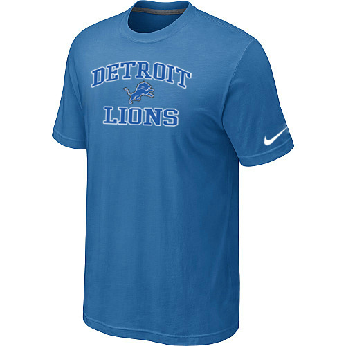  Detroit Lions Heart& Soullight Blue TShirt 85 