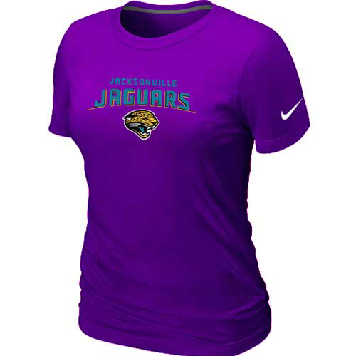  Jacksonville Jaguars Womens Heart& Soul Purple TShirt 24 