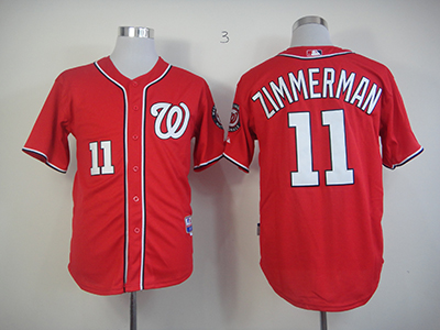 MLB  Washington Nationals #11 Zimmerman red jersey.JPG