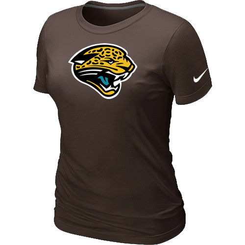  Jacksonville Jaguars Brown Womens Logo TShirt 53 
