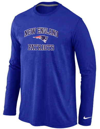 Nike New England Patriots Heart & Soul Long Sleeve T-Shirt Blue