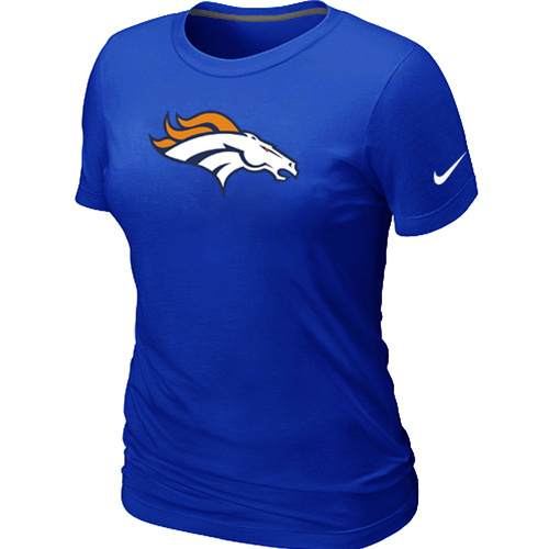  Denver Broncos Blue Womens Logo TShirt 63 