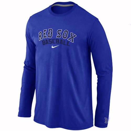 Nike Boston Red Sox Long Sleeve T-Shirt Blue