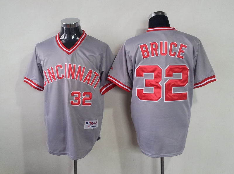 MLB Cincinnati Reds #32 Bruce Grey Jersey