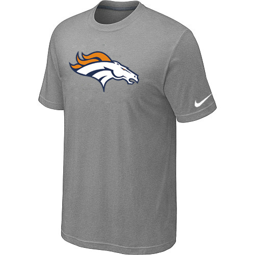  Denver Broncos Sideline Legend Authentic Logo TShirt Lightgrey 80 