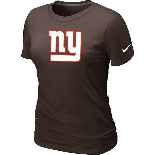 New York Giants Brown Womens Logo TShirt85