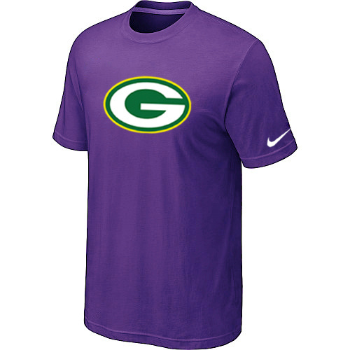  Green Bay Packers Sideline Legend Authentic Logo TShirt Purple 162 