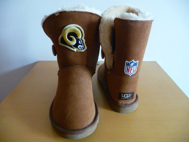 NFL St. Louis Rams Cuce Shoes Ladies Fanatic Boots Tan