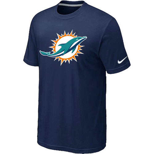 Miami Dolphins Sideline Legend logo T-Shirt D.Blue