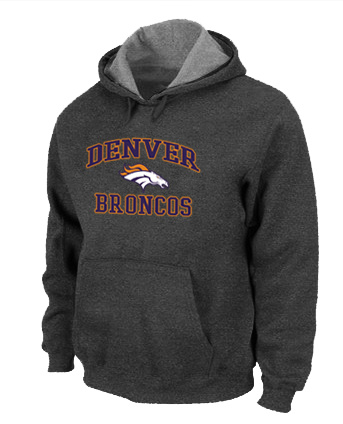 Denver Broncos Heart & Soul Pullover Hoodie D.Grey